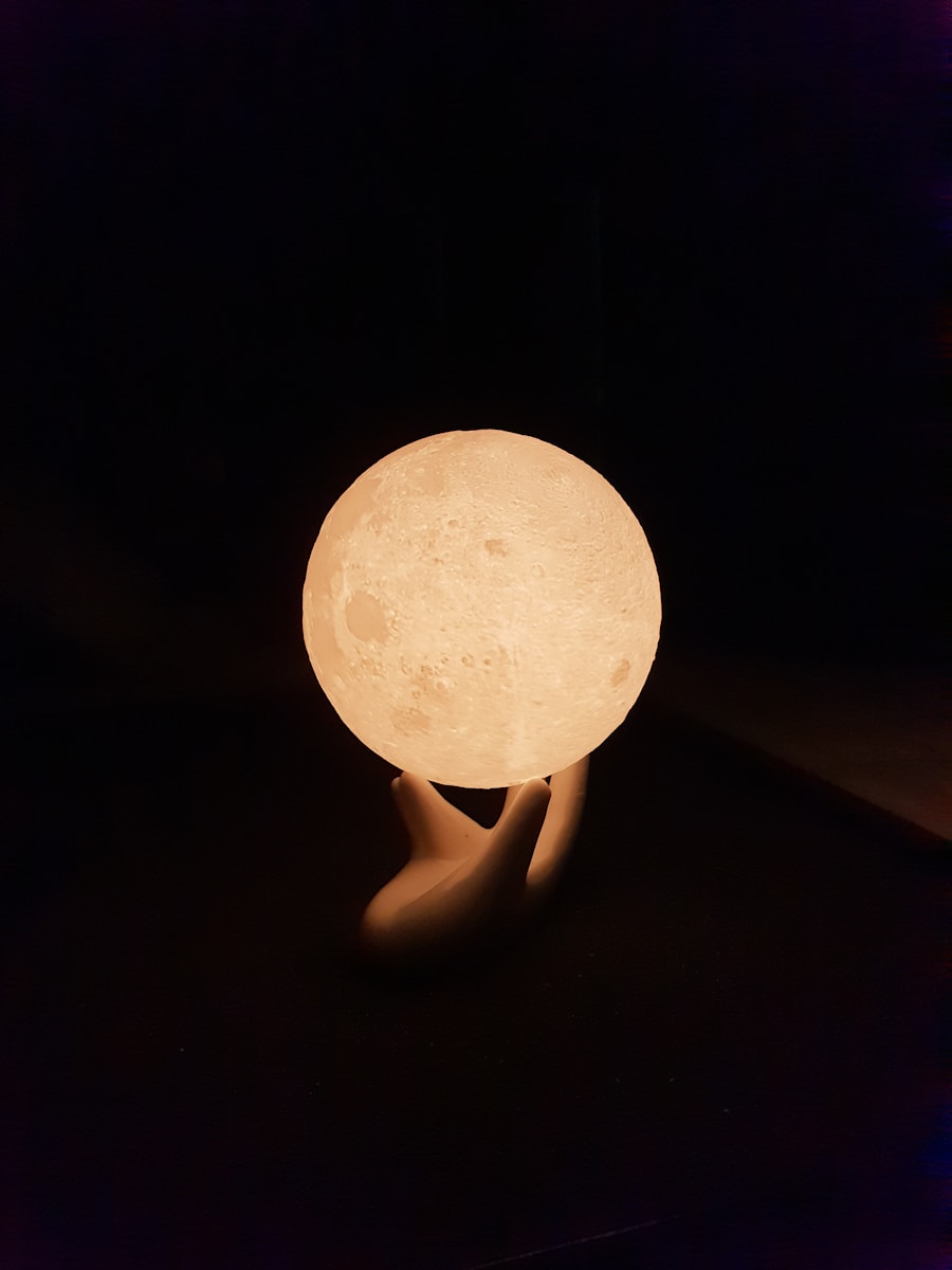 Photo Acrylic LED table lamp for childrens room