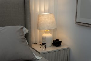 Photo ceramic bedside lamp