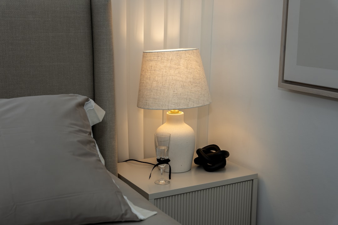 Photo ceramic bedside lamp
